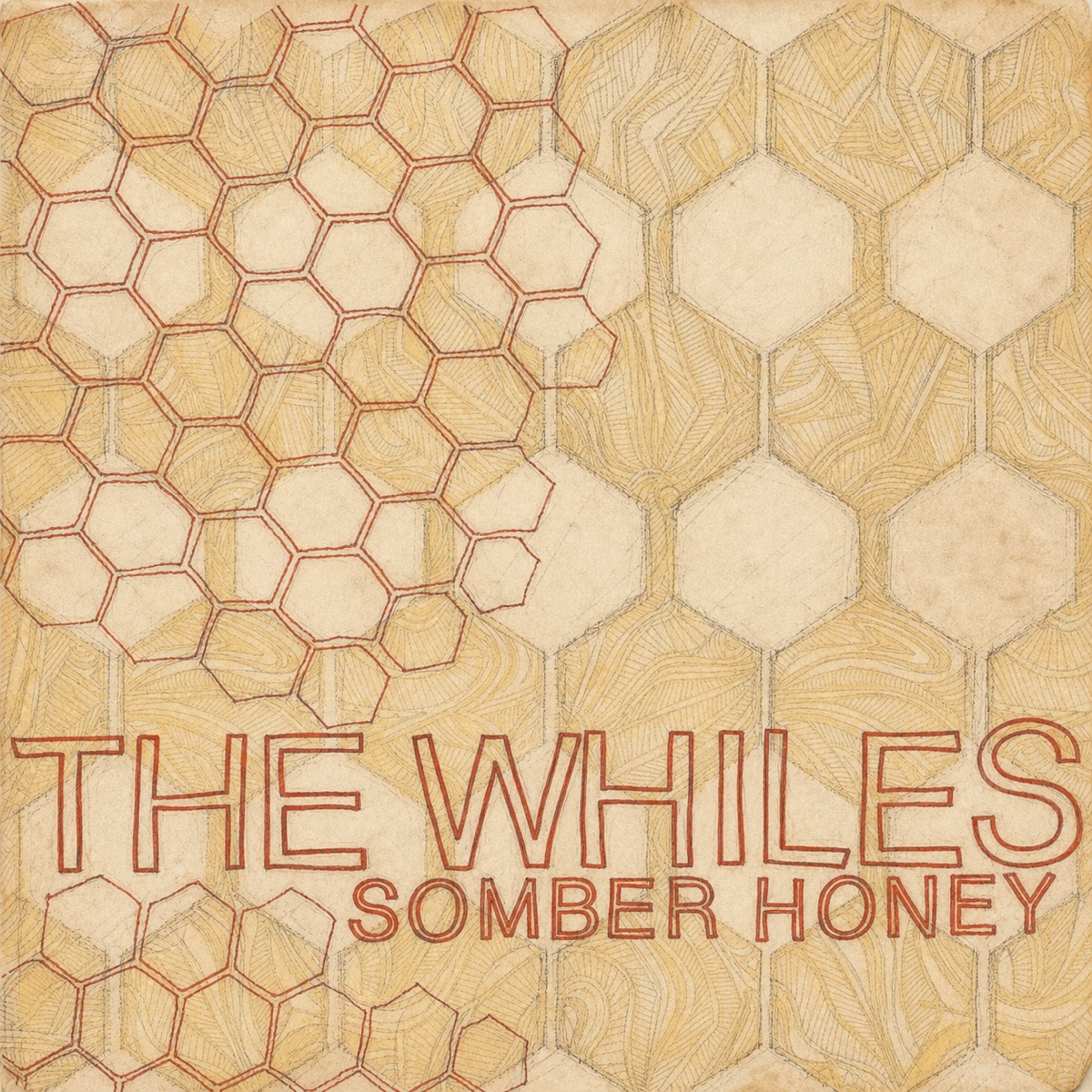 Hand-drawn pencil and ink interpretation of the Somber Honey album cover